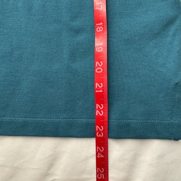 NWT Athleta Pique Short Sleeve Polo Shirt in Borealis Green - Picture 9 of 9